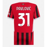 AC Milan Strahinja Pavlovic #31 Hemmatröja Kvinnor 2024-25 Korta ärmar